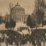 București germani în fața Ateneului 1916-1917