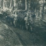 Transportarea tunurilor artileriei grele pe front la Oituz - 17 august 1917