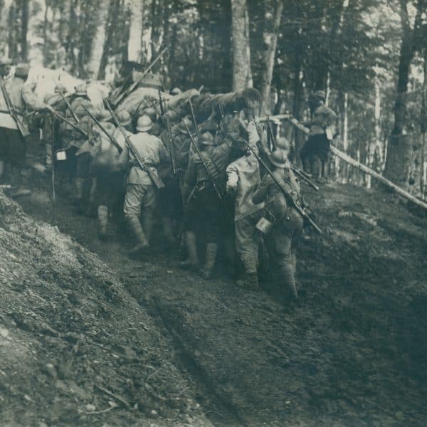 Transportarea tunurilor artileriei grele pe front la Oituz - 17 august 1917
