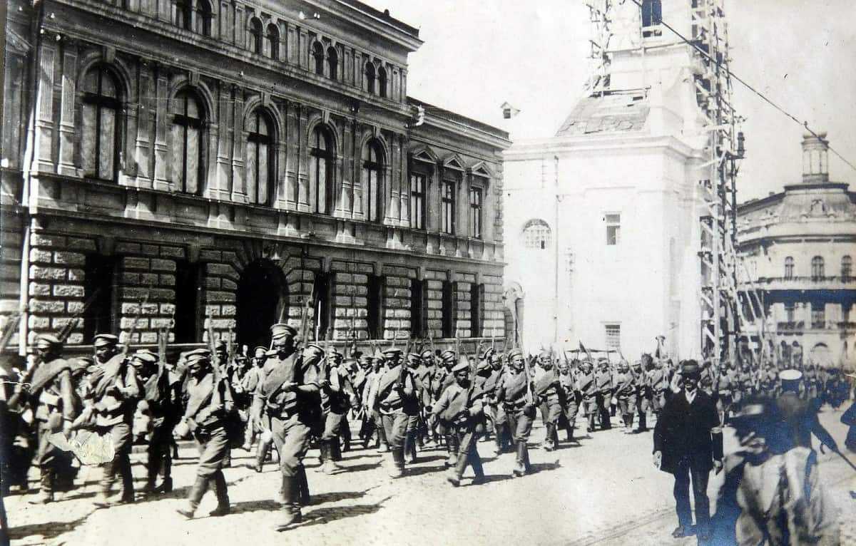 Bucovina Intrarea rușilor în Cernăuți 1914