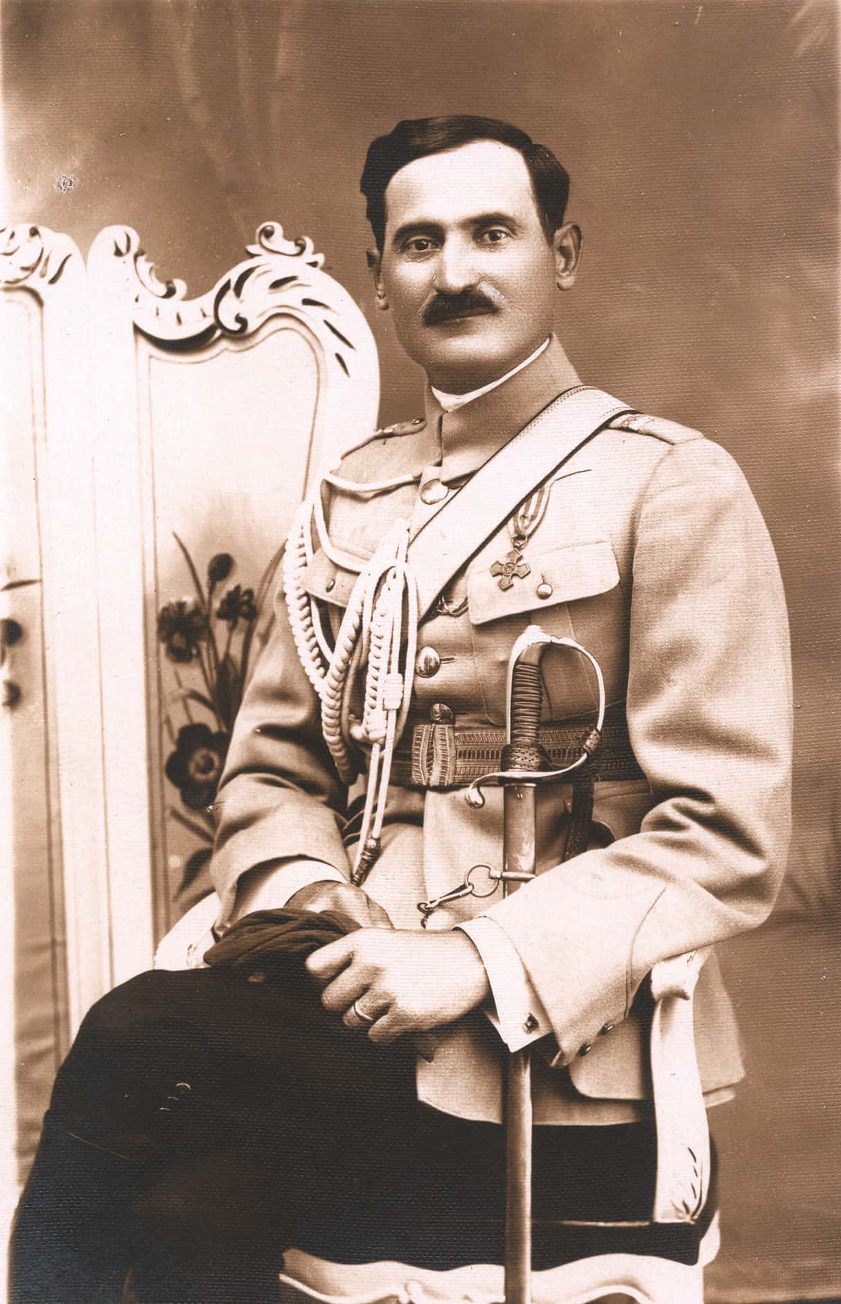 Locotenent din Jandarmeria Rurală, uniforma de vară, 1916